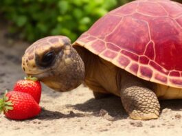 Tortoises Eat Strawberries